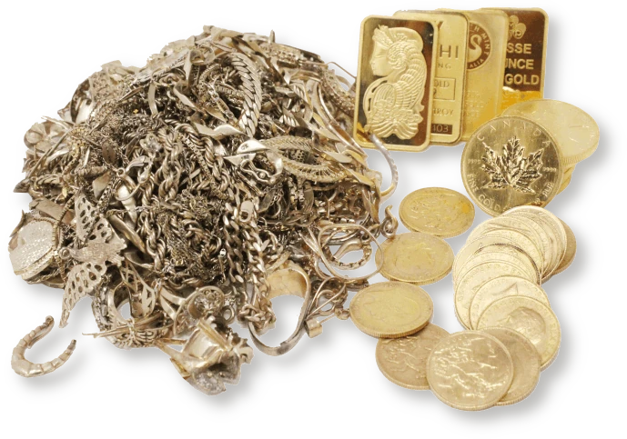 Scrap gold, bullion, and coins